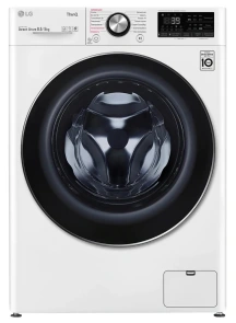 Прально-сушильна машина LG фронтальна, 8.5(5)кг, 1200, А, 47см, дисплей, пара, інвертор, білий №1