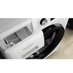 Стиральная машина Whirlpool фронтальная, 10кг, 1400, A+++, 60см, дисплей, пара, инвертор, черный люк, белый №8