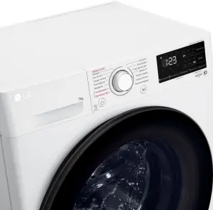 Пральна машина LG фронтальна, 7кг, 1200, A+++, 48см, дисплей, пара, інвертор, білий №11