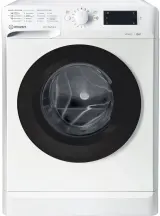 Стиральная машина Indesit фронтальная, 6кг, 1000, A+++, 43см, дисплей, черный люк, белый