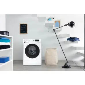 Стиральная машина Indesit фронтальная, 6кг, 1000, A+++, 43см, дисплей, черный люк, белый №3