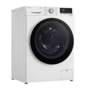 Пральна машина LG фронтальна, 10.5 кг, 1400, A+++, 57см, дисплей, пара, інвертор, білий №3