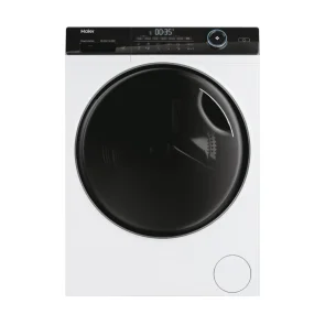 Прально-сушильна машина Haier фронтальна, 9(6)кг, 1400, A, 60см, дисплей, пара, інвертор, люк чорний, прямий привід, білий №2