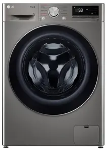 Пральна машина LG фронтальна, 7кг, 1200, A+++, 48см, дисплей, пара, інвертор, cріблястий №1