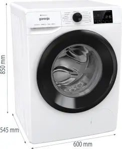 Стиральная машина Gorenje фронтальная, 8кг, 1400, A+++, 55см, дисплей, инвертор, пара, Wi-Fi, белый №11