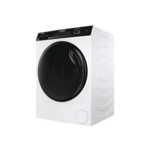 Прально-сушильна машина Haier фронтальна, 9(6)кг, 1400, A, 60см, дисплей, пара, інвертор, люк чорний, прямий привід, білий №3