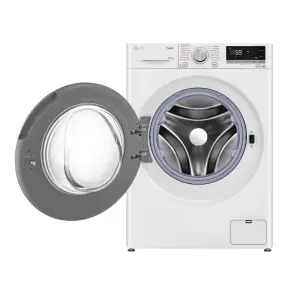 Пральна машина LG фронтальна, 10.5 кг, 1400, A+++, 57см, дисплей, пара, інвертор, білий №4