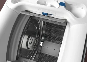 Стиральная машина Electrolux вертикальная, 6кг, 1300, A+++, 60см, дисплей, пара, инвертор, белый №6