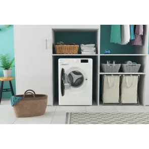 Стиральная машина Indesit фронтальная, 6кг, 1000, A+++, 43см, дисплей, черный люк, белый №5