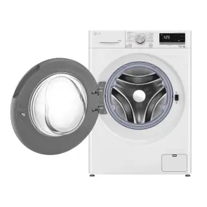 Прально-сушильна машина LG фронтальна, 9(5)кг, 1200, А, 48см, дисплей, пара, інвертор, білий №5