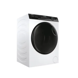 Прально-сушильна машина Haier фронтальна, 9(6)кг, 1400, A, 60см, дисплей, пара, інвертор, люк чорний, прямий привід, білий №4
