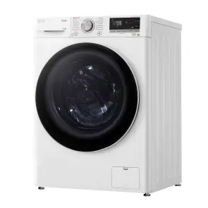 Пральна машина LG фронтальна, 10.5 кг, 1400, A+++, 57см, дисплей, пара, інвертор, білий №6