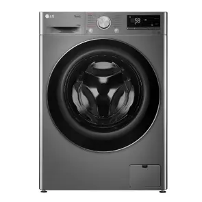 Пральна машина LG фронтальна, 8.5кг, 1200, A+++, 48см, дисплей, пара, інвертор, cріблястий №2