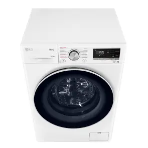 Пральна машина LG фронтальна, 10.5 кг, 1400, A+++, 57см, дисплей, пара, інвертор, білий №9