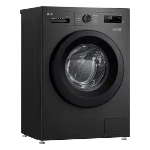 Пральна машина LG фронтальна, 6.5 кг, 1200, A+++, 44см, дисплей, пара, інвертор, чорний №3