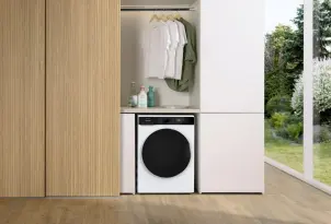 Стирально-сушильная машина Gorenje фронтальная, 9(6)кг, 1400, A+, 55см, дисплей, инвертор, Wi-Fi, белый №4