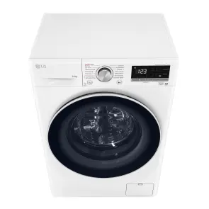 Прально-сушильна машина LG фронтальна, 9(5)кг, 1200, А, 48см, дисплей, пара, інвертор, білий №10