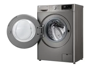 Пральна машина LG фронтальна, 8.5кг, 1200, A+++, 48см, дисплей, пара, інвертор, cріблястий №5