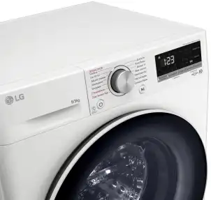 Прально-сушильна машина LG фронтальна, 9(5)кг, 1200, А, 48см, дисплей, пара, інвертор, білий №11