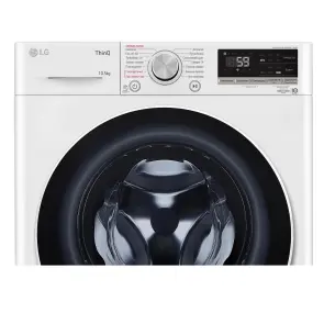 Пральна машина LG фронтальна, 10.5 кг, 1400, A+++, 57см, дисплей, пара, інвертор, білий №11