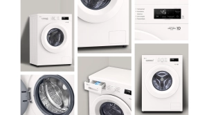 Пральна машина LG фронтальна, 6кг, 1200, A+++, 44см, дисплей, пара, інвертор, білий №8