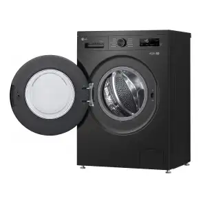 Пральна машина LG фронтальна, 6.5 кг, 1200, A+++, 44см, дисплей, пара, інвертор, чорний №6