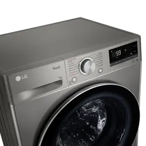 Пральна машина LG фронтальна, 7кг, 1200, A+++, 48см, дисплей, пара, інвертор, cріблястий №10