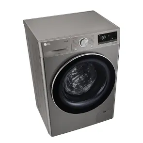 Пральна машина LG фронтальна, 8.5кг, 1200, A+++, 48см, дисплей, пара, інвертор, cріблястий №8