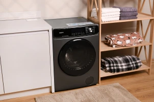 Прально-сушильна машина ARDESTO фронтальна, 10(6)кг, 1400, А+++, 60см, дисплей, пара, інвертор, сріблястий №4