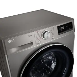 Пральна машина LG фронтальна, 8.5кг, 1200, A+++, 48см, дисплей, пара, інвертор, cріблястий №10