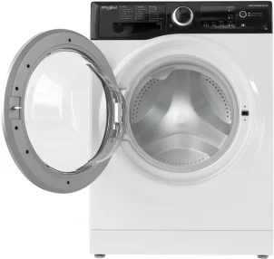 Стиральная машина Whirlpool фронтальная, 6кг, 1200, A+++, 43см, дисплей, инвертор, черный люк, белый №5