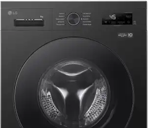 Пральна машина LG фронтальна, 9кг, 1200, A+++, 55см, дисплей, пара, інвертор, чорний №10