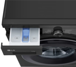 Пральна машина LG фронтальна, 6.5 кг, 1200, A+++, 44см, дисплей, пара, інвертор, чорний №11