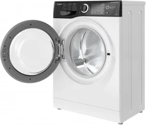 Стиральная машина Whirlpool фронтальная, 6кг, 1200, A+++, 43см, дисплей, инвертор, черный люк, белый №6