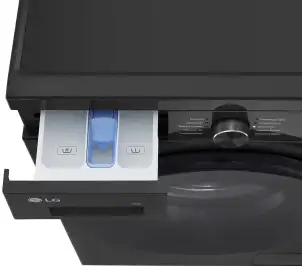 Пральна машина LG фронтальна, 9кг, 1200, A+++, 55см, дисплей, пара, інвертор, чорний №11