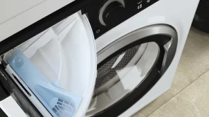 Стиральная машина Whirlpool фронтальная, 6кг, 1200, A+++, 43см, дисплей, инвертор, черный люк, белый №8