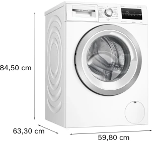 Пральна машина Bosch фронтальна, 8кг, 1200, A, 59см, дисплей, білий №9