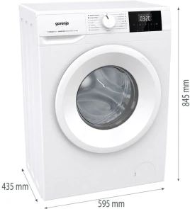 Стиральная машина Gorenje фронтальная, 7кг, 1200, A+, 43.5см, дисплей, пар, инвертор, белый №8