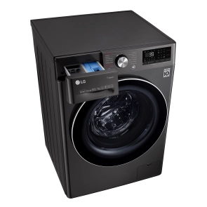 Прально-сушильна машина LG фронтальна, 10.5(7)кг, 1400, А, 56см, дисплей, пара, інвертор, чорний №9