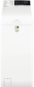 Стиральная машина Electrolux вертикальная, 7кг, 1300, A+++, 60см, дисплей, пара, инвертор, белый №1