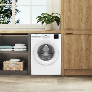 Стиральная машина Beko фронтальная, 8кг, 1000, A+++, 55см, дисплей, инвертор, пара, белый №11