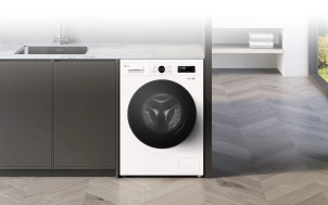 Пральна машина LG фронтальна, 7кг, 1200, A+++, 44см, дисплей, пара, інвертор, білий №4