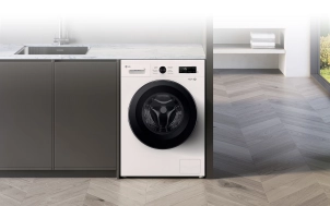Пральна машина LG фронтальна, 7кг, 1200, A+++, 44см, дисплей, пара, інвертор, білий №5