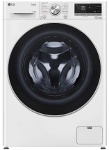 Прально-сушильна машина LG фронтальна, 9(6)кг, 1400, А, 56см, дисплей, пара, інвертор, білий