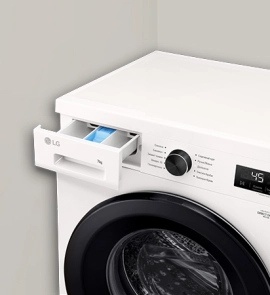 Пральна машина LG фронтальна, 7кг, 1200, A+++, 44см, дисплей, пара, інвертор, білий №11