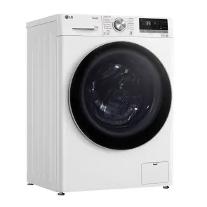 Прально-сушильна машина LG фронтальна, 9(6)кг, 1400, А, 56см, дисплей, пара, інвертор, білий №4