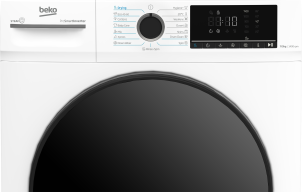 Стирально-сушильная машина Beko фронтальная, 7(5)кг, 1400, D, 52см, дисплей, инвертор, пара, белый №6