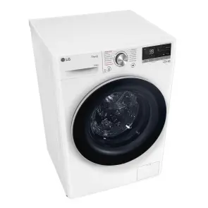 Прально-сушильна машина LG фронтальна, 9(6)кг, 1400, А, 56см, дисплей, пара, інвертор, білий №9