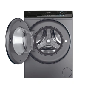 Стиральная машина Haier фронтальная, 9кг, 1400, A+++, 60см, дисплей, пара, инвертор, люк черный, прямой привод, серебристый №3