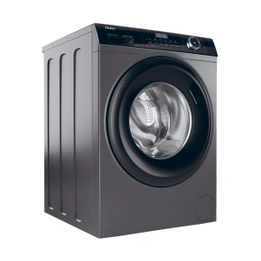 Стиральная машина Haier фронтальная, 9кг, 1400, A+++, 60см, дисплей, пара, инвертор, люк черный, прямой привод, серебристый №4
